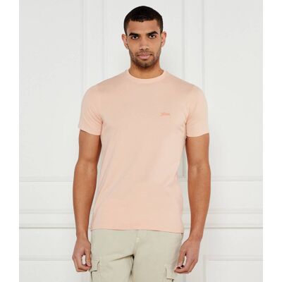 Guess T-shirt Slim Fit brzoskwiniowy XL Guess T-shirt Slim Fit brzoskwiniowy XL