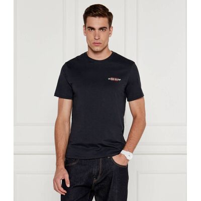 Guess Jeans T-shirt Slim Fit granatowy L Guess Jeans T-shirt Slim Fit granatowy L