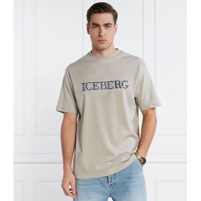 Iceberg T-shirt Regular Fit popielaty L Iceberg T-shirt Regular Fit popielaty L