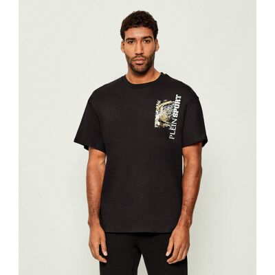 Plein Sport T-shirt Iron Tiger Loose fit czarny L Plein Sport T-shirt Iron Tiger Loose fit czarny L