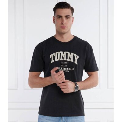 Tommy Jeans T-shirt ATHLETIC CLUB Regular Fit grafitowy S Tommy Jeans T-shirt ATHLETIC CLUB Regular Fit grafitowy S