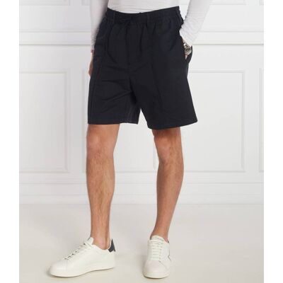 Giorgio Armani Emporio Armani Lniane szorty chino Regular Fit granatowy 48 Giorgio Armani Emporio Armani Lniane szorty chino Regular Fit granatowy 48