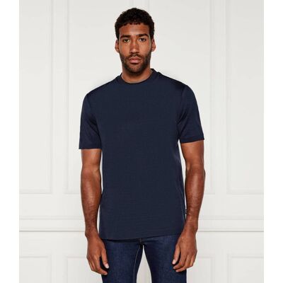 Boss BLACK T-shirt H-Thompson 432 Regular Fit mercerised granatowy L Boss BLACK T-shirt H-Thompson 432 Regular Fit mercerised granatowy L