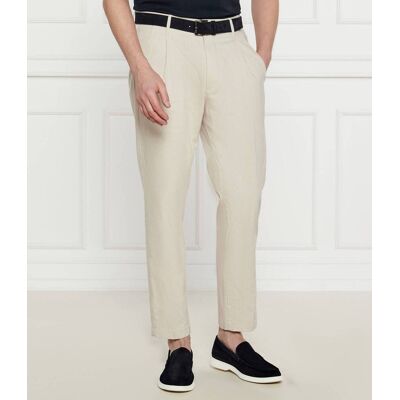 Joop! Jeans Spodnie Hanson Loose fit z dodatkiem lnu beżowy 34/34 Joop! Jeans Spodnie Hanson Loose fit z dodatkiem lnu beżowy 34/34