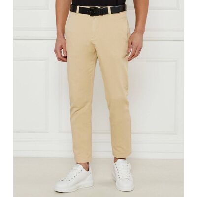 HUGO Spodnie chino David251D Slim Fit beżowy 33/32 HUGO Spodnie chino David251D Slim Fit beżowy 33/32