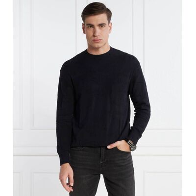 Giorgio Armani Exchange Sweter Regular Fit czarny M Giorgio Armani Exchange Sweter Regular Fit czarny M