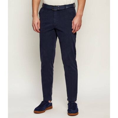 Boss BLACK Spodnie chino H-Kane1 Modern fit granatowy 32/34 Boss BLACK Spodnie chino H-Kane1 Modern fit granatowy 32/34