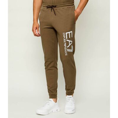 EA7 Spodnie dresowe Slim Fit brązowy S EA7 Spodnie dresowe Slim Fit brązowy S