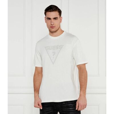 Guess ACTIVE T-shirt AZHA Regular Fit ecru L Guess ACTIVE T-shirt AZHA Regular Fit ecru L