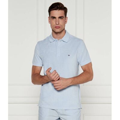 Tommy Hilfiger Polo Regular Fit błękitny M Tommy Hilfiger Polo Regular Fit błękitny M
