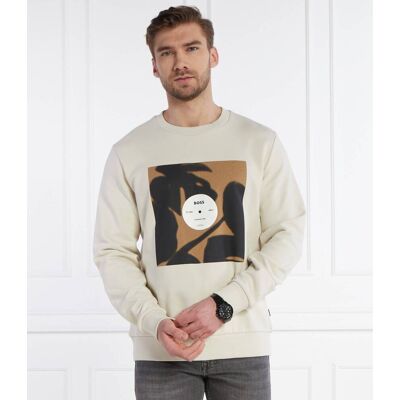Boss BLACK Bluza Soleri 88 Relaxed fit beżowy M Boss BLACK Bluza Soleri 88 Relaxed fit beżowy M