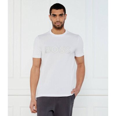 Boss GREEN T-shirt TL Logo Regular Fit stretch biały XXXL Boss GREEN T-shirt TL Logo Regular Fit stretch biały XXXL