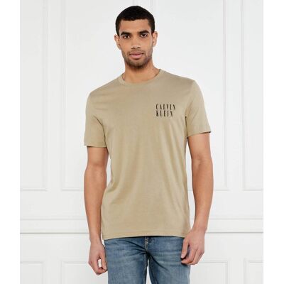 Calvin Klein Jeans T-shirt OMBRE Regular Fit beżowy XL Calvin Klein Jeans T-shirt OMBRE Regular Fit beżowy XL