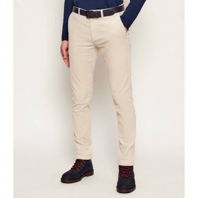 Gant Spodnie chino CORD Slim Fit sztruks beżowy 34/32 Gant Spodnie chino CORD Slim Fit sztruks beżowy 34/32