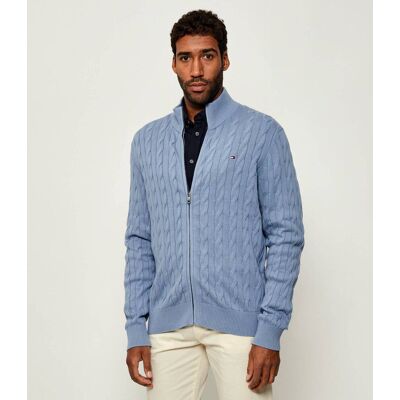 Tommy Hilfiger Sweter Regular Fit błękitny L Tommy Hilfiger Sweter Regular Fit błękitny L