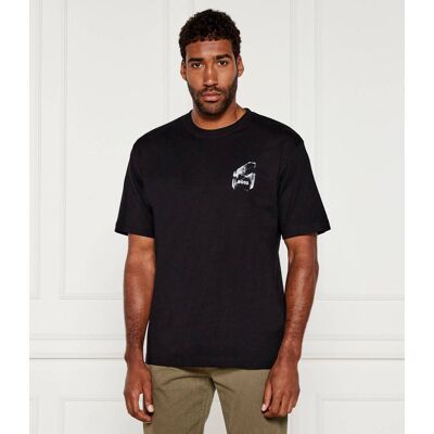 Boss ORANGE T-shirt Te_section Regular Fit czarny L Boss ORANGE T-shirt Te_section Regular Fit czarny L