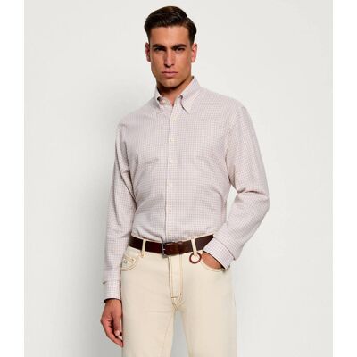 Oscar Jacobson Koszula Regular Fit pudrowy róż 43 Oscar Jacobson Koszula Regular Fit pudrowy róż 43