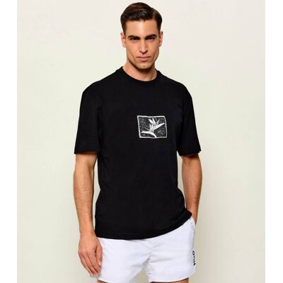 HUGO T-shirt Darise Relaxed fit czarny M HUGO T-shirt Darise Relaxed fit czarny M