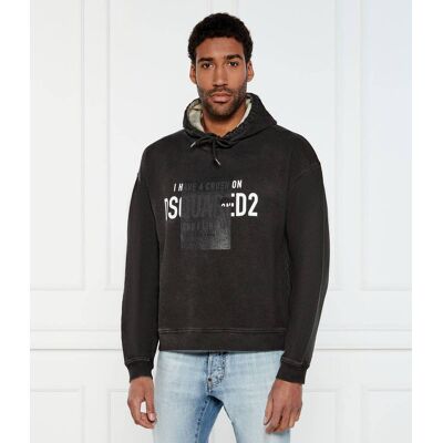 Dsquared2 Bluza Regular Fit grafitowy XL Dsquared2 Bluza Regular Fit grafitowy XL