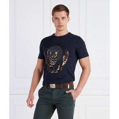 Aeronautica Militare T-shirt Comfort fit granatowy M Aeronautica Militare T-shirt Comfort fit granatowy M