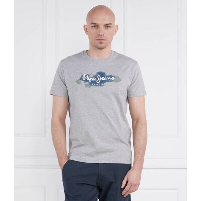 Pepe Jeans London T-shirt RAFFAEL Regular Fit szary S Pepe Jeans London T-shirt RAFFAEL Regular Fit szary S