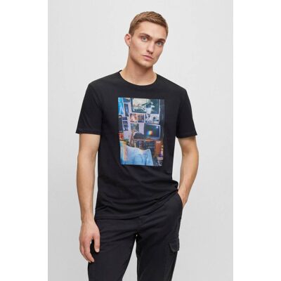 Boss ORANGE T-shirt TeMemory Regular Fit czarny XXL Boss ORANGE T-shirt TeMemory Regular Fit czarny XXL