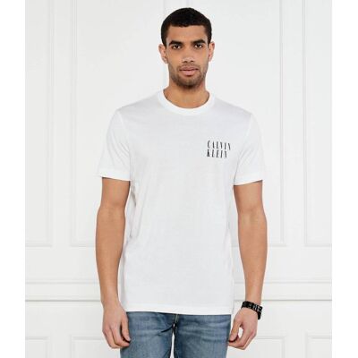 Calvin Klein Jeans T-shirt OMBRE Regular Fit biały S Calvin Klein Jeans T-shirt OMBRE Regular Fit biały S