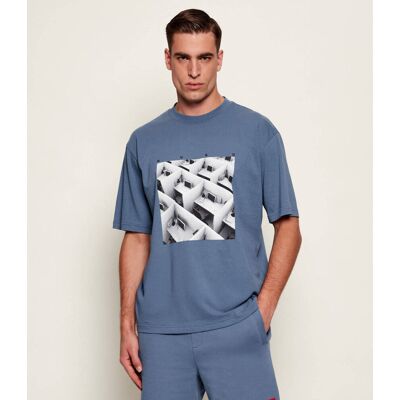 HUGO T-shirt Dodger Relaxed fit niebieski S HUGO T-shirt Dodger Relaxed fit niebieski S