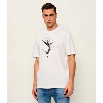 HUGO T-shirt Darise Relaxed fit biały L HUGO T-shirt Darise Relaxed fit biały L