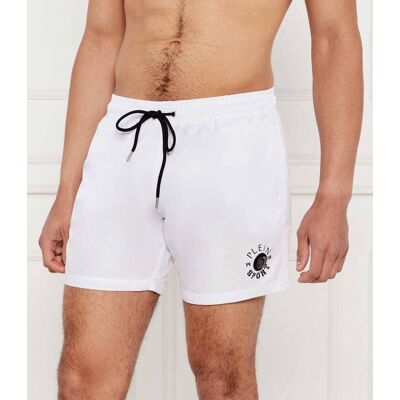 Plein Sport Szorty kąpielowe Regular Fit biały XXL Plein Sport Szorty kąpielowe Regular Fit biały XXL