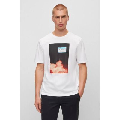 Boss ORANGE T-shirt TeMemory Regular Fit biały M Boss ORANGE T-shirt TeMemory Regular Fit biały M