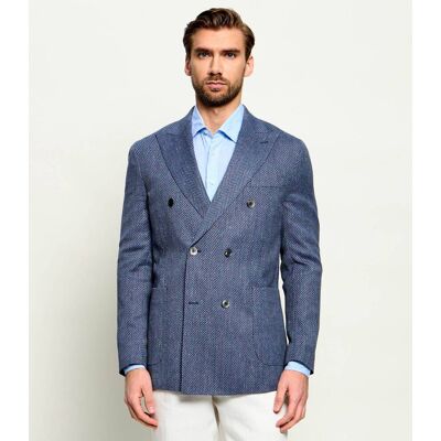 Oscar Jacobson Marynarka Farris Patch Regular Fit z dodatkiem wełny granatowy 50 Oscar Jacobson Marynarka Farris Patch Regular Fit z dodatkiem wełny granatowy 50