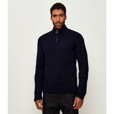 Dolce & Gabbana Wełniany sweter Regular Fit granatowy 54 Dolce & Gabbana Wełniany sweter Regular Fit granatowy 54