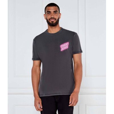 Tommy Jeans T-shirt Regular Fit szary XXL Tommy Jeans T-shirt Regular Fit szary XXL