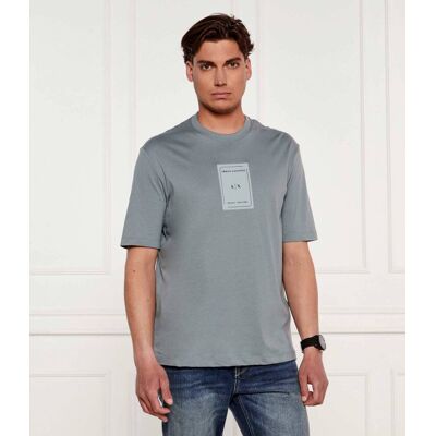 Giorgio Armani Exchange T-shirt Regular Fit turkusowy M Giorgio Armani Exchange T-shirt Regular Fit turkusowy M