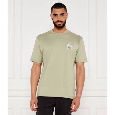 Boss ORANGE T-shirt Te_section Regular Fit zielony M Boss ORANGE T-shirt Te_section Regular Fit zielony M