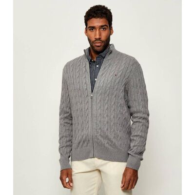Tommy Hilfiger Sweter Regular Fit szary L Tommy Hilfiger Sweter Regular Fit szary L