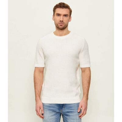 HUGO Sweter Saffon Relaxed fit ecru M HUGO Sweter Saffon Relaxed fit ecru M