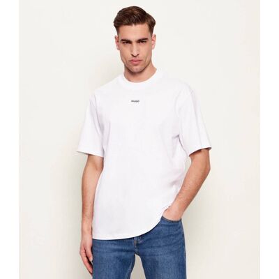 HUGO T-shirt Dapolino Regular Fit biały XS HUGO T-shirt Dapolino Regular Fit biały XS