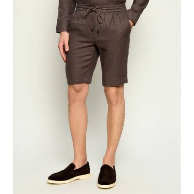 Sand Copenhagen Lniane szorty chino 1680 T - Jason S Regular Fit brązowy 54 Sand Copenhagen Lniane szorty chino 1680 T - Jason S Regular Fit brązowy 54