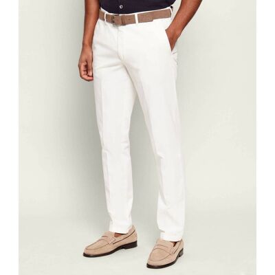 Oscar Jacobson Spodnie Danwick Regular Fit biały 56 Oscar Jacobson Spodnie Danwick Regular Fit biały 56