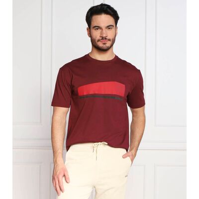 Boss GREEN T-shirt Tee 3 Relaxed fit bordowy S Boss GREEN T-shirt Tee 3 Relaxed fit bordowy S