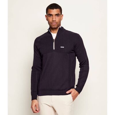 Boss GREEN Sweter KN_GOC Hydro QZ Regular Fit granatowy M Boss GREEN Sweter KN_GOC Hydro QZ Regular Fit granatowy M