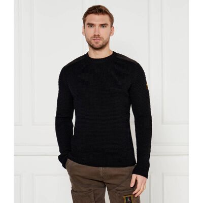 Premiata Wełniany sweter Regular Fit czarny S Premiata Wełniany sweter Regular Fit czarny S