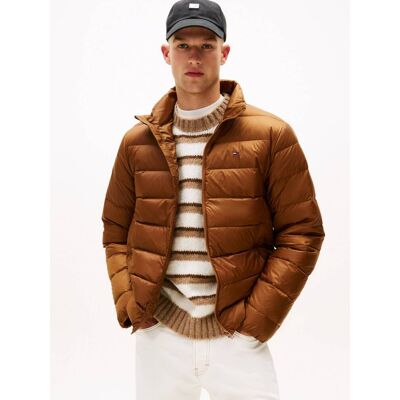 Tommy Jeans Puchowa kurtka Regular Fit brązowy XXL Tommy Jeans Puchowa kurtka Regular Fit brązowy XXL