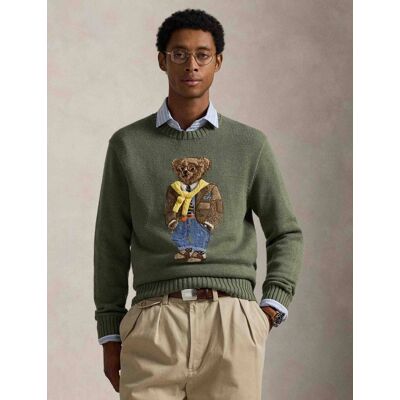 Polo Ralph Lauren Wełniany sweter Regular Fit z dodatkiem kaszmiru zielony XXL Polo Ralph Lauren Wełniany sweter Regular Fit z dodatkiem kaszmiru zielony XXL