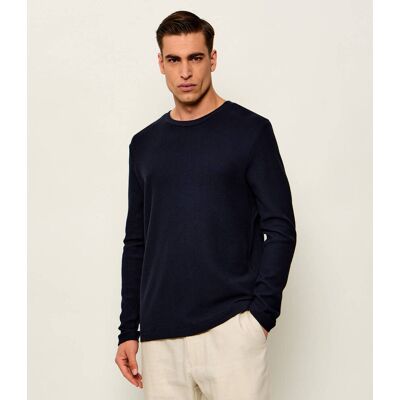 Joop! Jeans Sweter Phineus Regular Fit granatowy M Joop! Jeans Sweter Phineus Regular Fit granatowy M