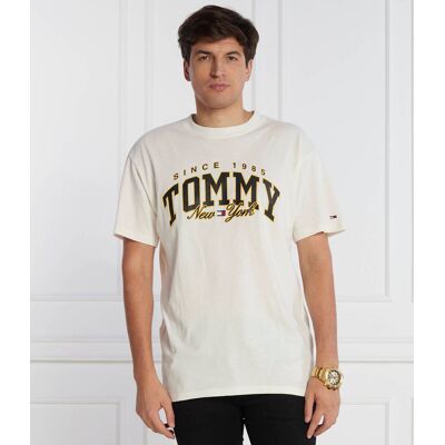 Tommy Jeans T-shirt LUXE VARSITY Relaxed fit biały XL Tommy Jeans T-shirt LUXE VARSITY Relaxed fit biały XL