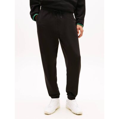 Tommy Jeans Spodnie dresowe Regular Fit czarny S Tommy Jeans Spodnie dresowe Regular Fit czarny S
