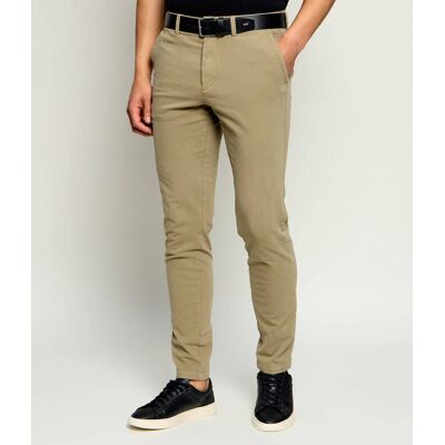 Boss BLACK Spodnie chino H-Kaiton1 Slim Fit khaki 36/32 Boss BLACK Spodnie chino H-Kaiton1 Slim Fit khaki 36/32